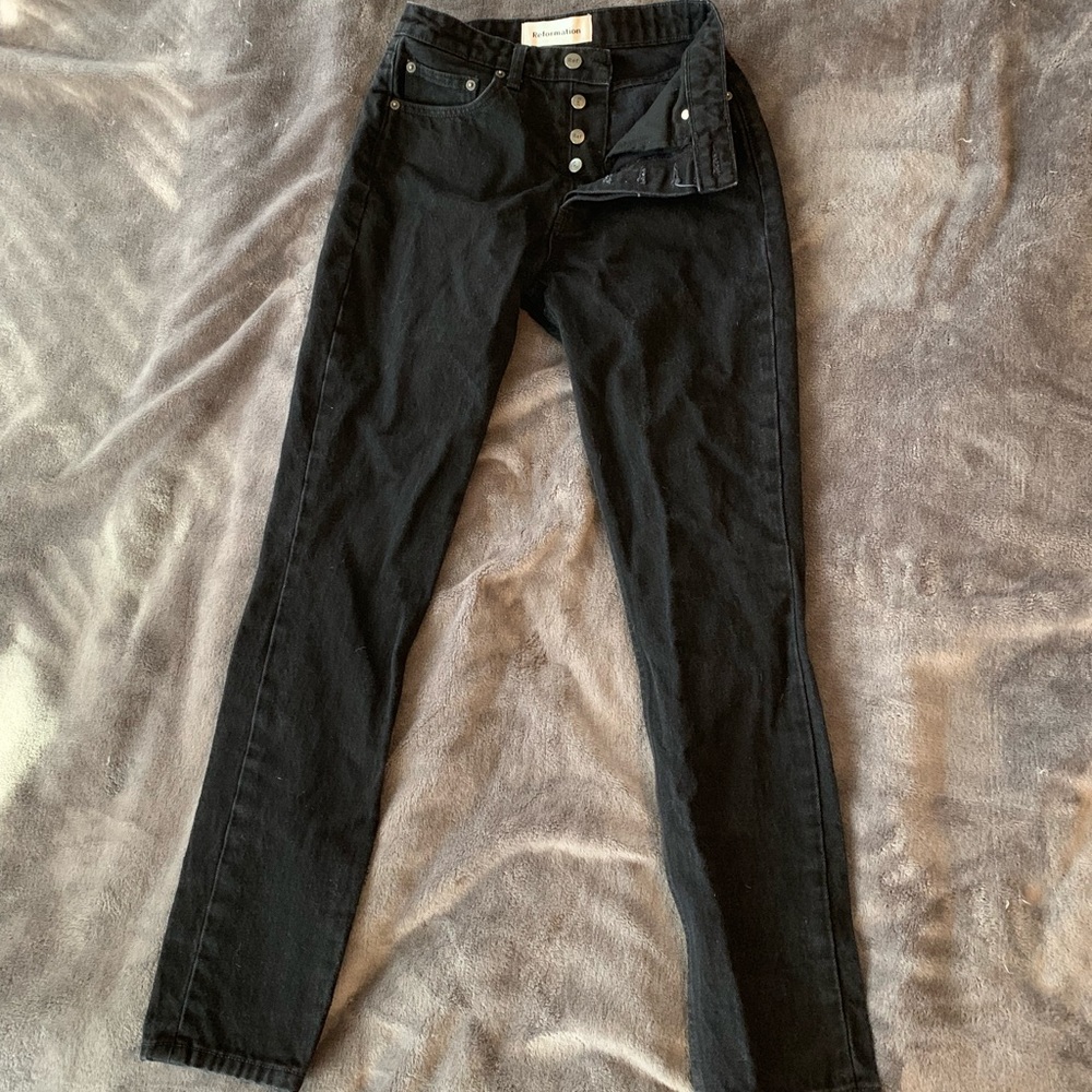 Reformation Black Skinny Jeans
